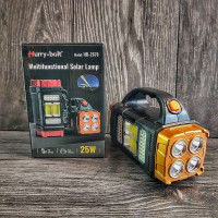 Ручний ліхтар на сонячній батареї 1500mAh Hurry Bolt HB-2678, 40LED / Переносний ліхтар з повербанком